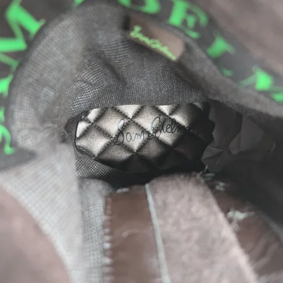 Sam Edelman Fringe Western Ankle Booties 9.5 Brown Suede Boho Pointed Toe Boots - Picture 10 of 11